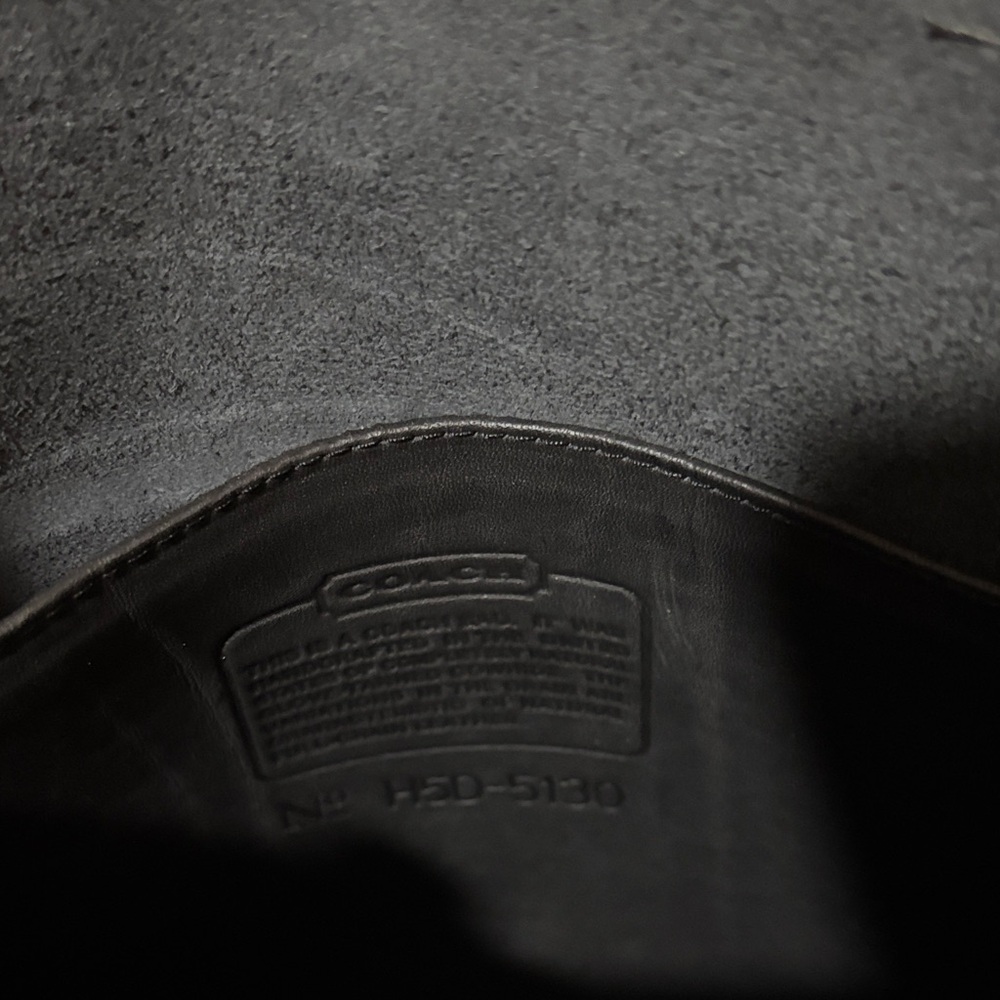 Coach Vintage Willis Black Leather Shoulder Bag - Picture 10 of 13